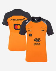 McLaren Playera Mujer Oficial 2025 - Papaya/Gris