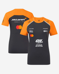 McLaren Playera Mujer Oficial 2025 - Papaya/Gris