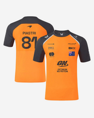 McLaren Playera Oscar Piastri Oficial 2025 - Papaya/Gris