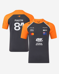 McLaren Playera Oscar Piastri Oficial 2025 - Papaya/Gris