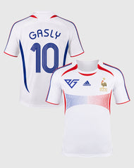 Francia Jersey Visita Retro Futbol Pierre Gasly Fanmade 2006