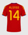 España Jersey Retro Futbol Fernando Alonso Fanmade 2010