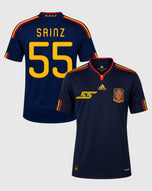 España Jersey Visita Retro Futbol Carlos Sainz Fanmade 2010