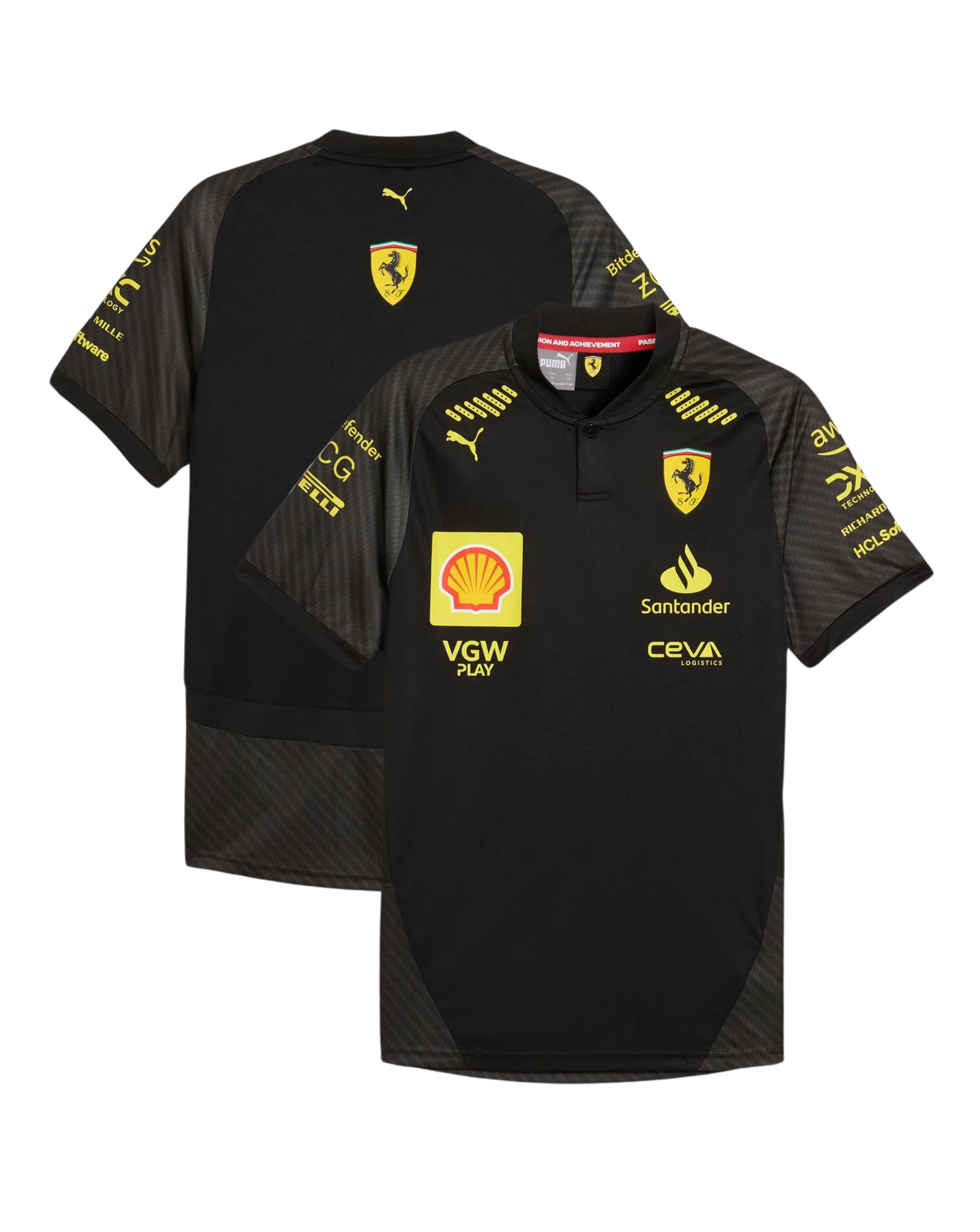 Ferrari Playera GP Italia Oficial 2024 - Negro