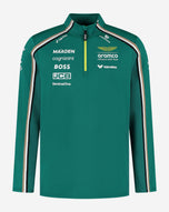 Aston Martin Suéter Cierre 1/4 Oficial 2025