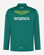 Aston Martin Suéter Cierre 1/4 Oficial 2025