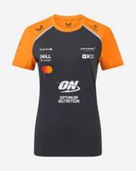 McLaren Playera Mujer Oficial 2025 - Papaya/Gris