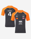 McLaren Playera Lando Norris Oficial 2025 - Papaya/Gris