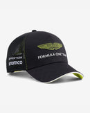 Aston Martin Gorra Trucker Lance Stroll Oficial 2026 - Negro