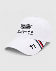 Cadillac F1 Gorra Sergio "Checo" Pérez Oficial 2026 - Blanco