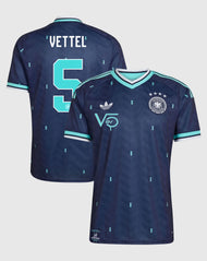 Alemania Jersey Visita Futbol Sebastian Vettel Fanmade 2026