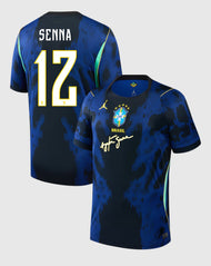 Brasil Jersey Visita Futbol Ayrton Senna Fanmade 2026