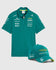 Aston Martin Combo Gorra/Polo Fernando Alonso Oficial 2026 - Verde