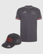 Audi F1 Team Combo Gorra/Playera Authentic Gabriel Bortoleto Oficial 2026