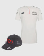 Audi F1 Team Combo Gorra/Polo Gabriel Bortoleto Oficial 2026