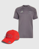 Audi F1 Team Combo Gorra/Playera Gabriel Bortoleto Oficial 2026