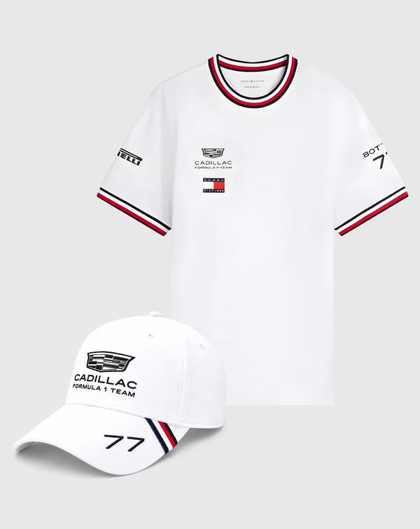 Cadillac F1 Combo Gorra/Playera Valtteri Bottas Oficial 2026