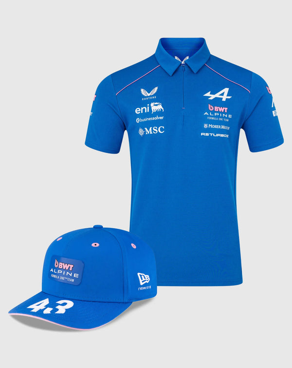 Alpine F1 Team Combo Gorra/Polo Franco Colapinto Oficial 2026
