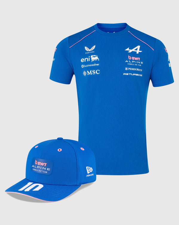 Alpine F1 Team Combo Gorra/Playera Pierre Gasly Oficial 2026