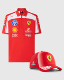 Ferrari Combo Gorra/Polo Pro Lewis Hamilton Oficial 2026