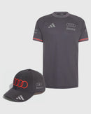 Audi F1 Team Combo Gorra/Playera Authentic Nico Hülkenberg Oficial 2026