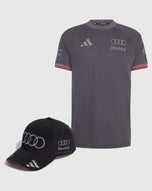 Audi F1 Team Combo Gorra/Playera Authentic Nico Hülkenberg Oficial 2026