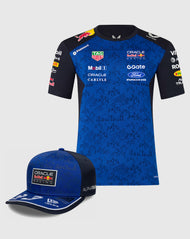 Red Bull Racing Combo Gorra/Playera Max Verstappen Oficial 2026
