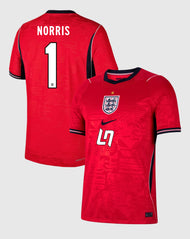 Inglaterra Jersey Visita Futbol Lando Norris Fanmade 2026