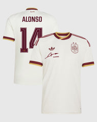 España Jersey Visita Futbol Fernando Alonso Fanmade 2026 - 2 Estrellas