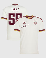 España Jersey Visita Futbol Carlos Sainz Fanmade 2026 - 2 Estrellas