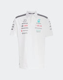 Mercedes AMG Petronas Polo Oficial 2025 - Negro/Blanco