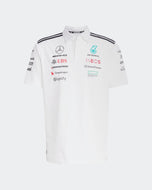 Mercedes AMG Petronas Polo Oficial 2025 - Negro/Blanco