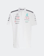 Mercedes AMG Petronas Polo Oficial 2025 - Negro/Blanco