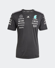 Mercedes AMG Petronas Playera Oficial 2025 - Negro/Blanco