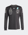 Mercedes AMG Petronas Playera Manga Larga Oficial 2025 - Negro/Blanco