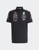 Mercedes AMG Petronas Polo Oficial 2025 - Negro/Blanco