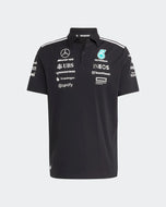 Mercedes AMG Petronas Polo Oficial 2025 - Negro/Blanco