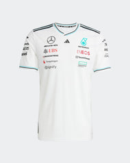 Mercedes AMG Petronas Playera Authentic Oficial 2025 - Blanco