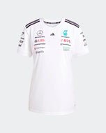 Mercedes AMG Petronas Playera Mujer Oficial 2025 - Negro/Blanco