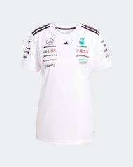 Mercedes AMG Petronas Playera Mujer Oficial 2025 - Negro/Blanco