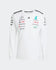 Mercedes AMG Petronas Playera Manga Larga Oficial 2025 - Negro/Blanco