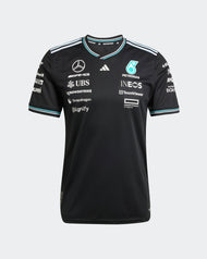 Mercedes AMG Petronas Playera Authentic Oficial 2025 - Negro