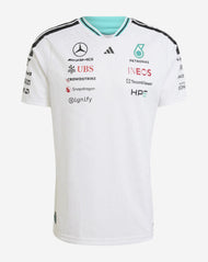 Mercedes AMG Petronas Playera Authentic Oficial 2026 - Blanco