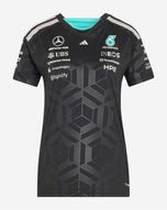 Mercedes AMG Petronas Playera Mujer Oficial 2026 - Negro