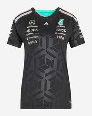 Mercedes AMG Petronas Playera Mujer Oficial 2026 - Negro