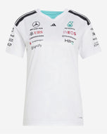 Mercedes AMG Petronas Playera Mujer Oficial 2026 - Blanco