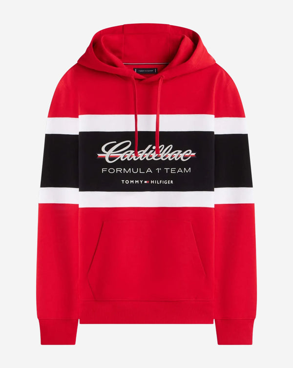 Cadillac F1 Hoodie TH Script Official 2026 - Red