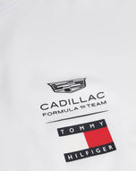Cadillac F1 Playera TH Logos Oficial 2026 - Blanco