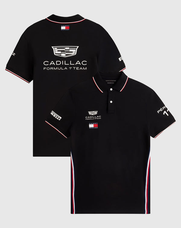 Cadillac F1 Polo Shirt Sergio "Checo" Pérez Official 2026 - Black