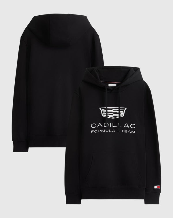 Cadillac F1 Hoodie Logo TH Oficial 2026 - Negro